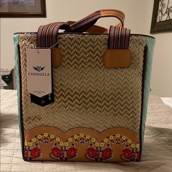 Consuela Multicolor Embroidered Tote Bag - Picture 6 of 7